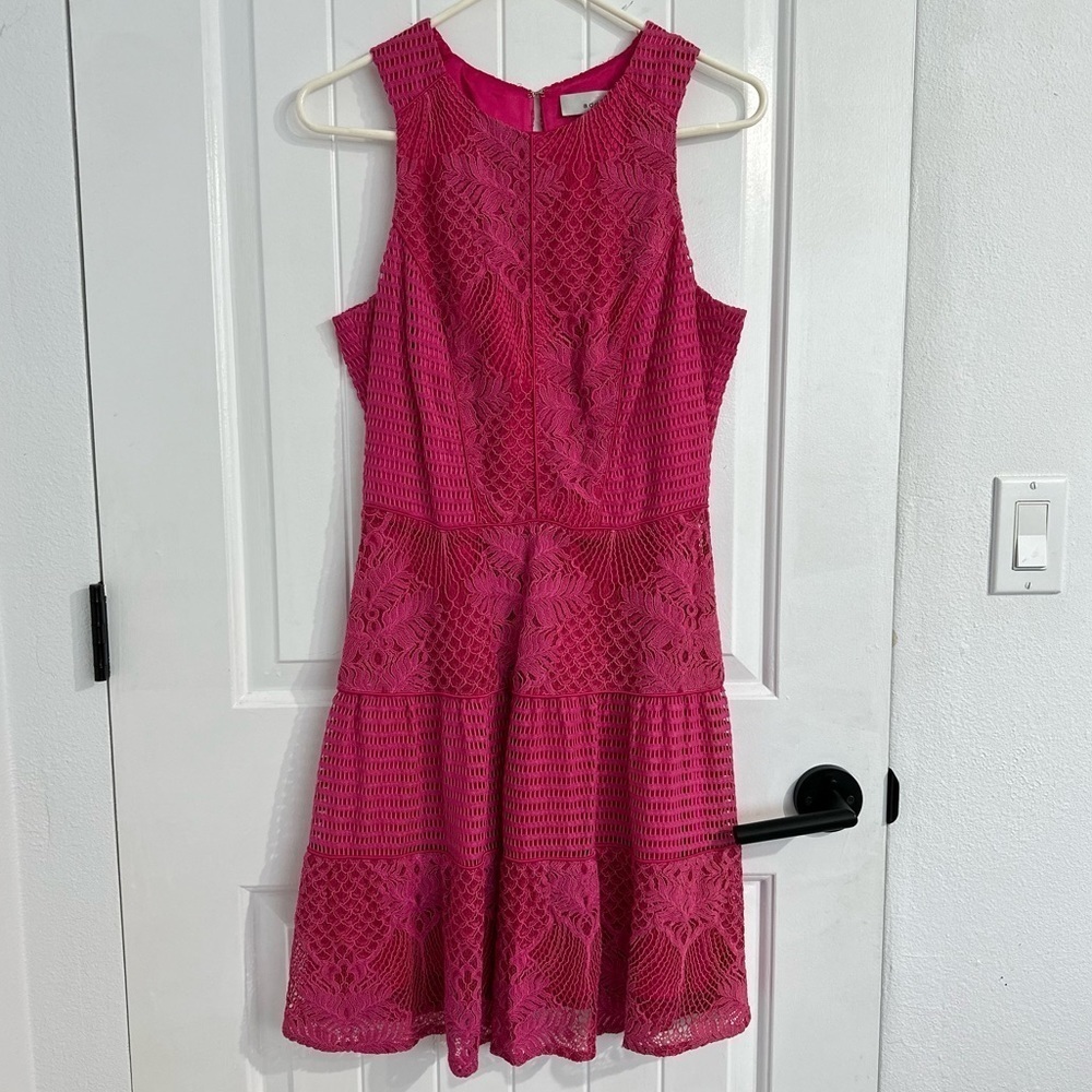 NWOT Adelyn Rae Pink Lace Sleeveless Dress
